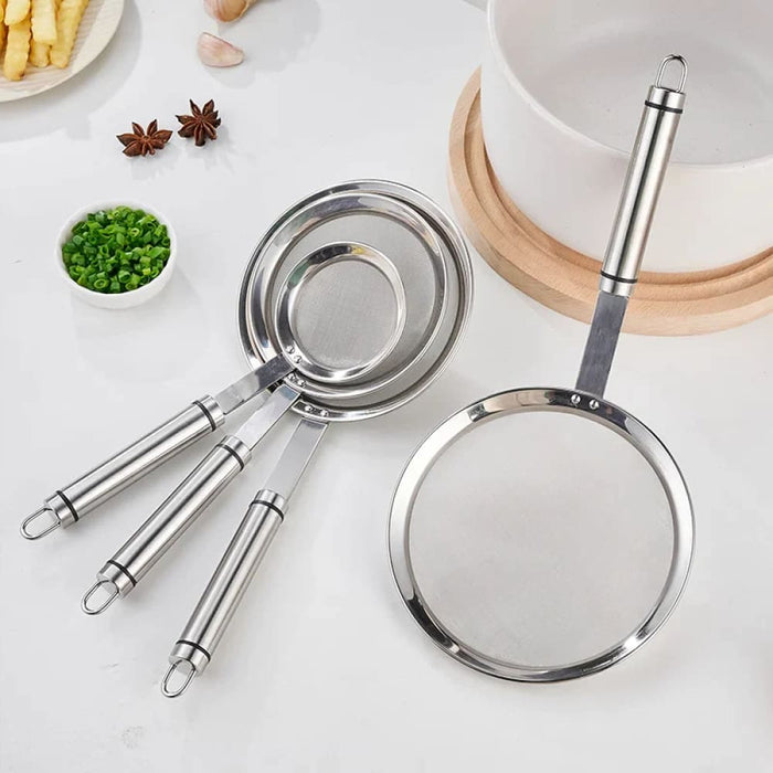 Stainless Steel Fine Mesh Strainers With Long Handles