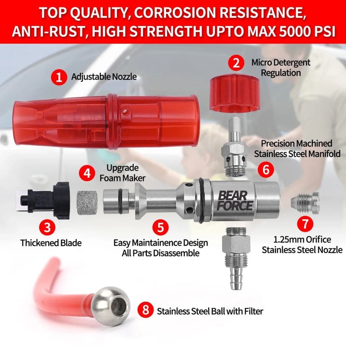 Stainless Steel Foam Cannon for Pressure Washers