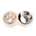 Stainless Steel Eco - friendly Slow Feeder Double Pet Food