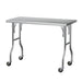 Stainless Steel Kitchen Benches Work Bench Wheels 122x61cm