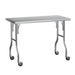 Stainless Steel Kitchen Benches Work Bench Wheels 122x61cm