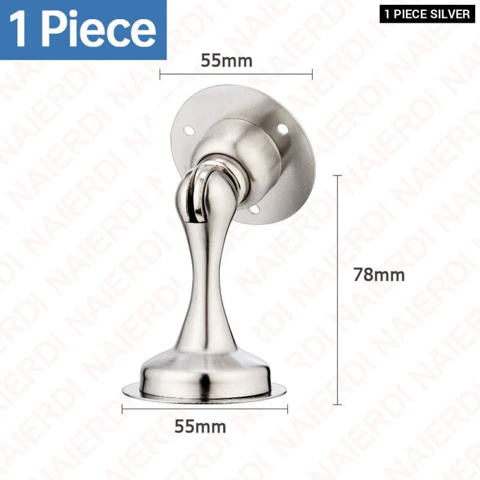 Stainless Steel Magnetic Door Stopper Set For Wall