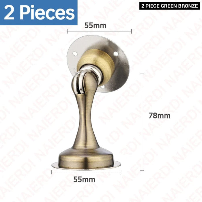 Stainless Steel Magnetic Door Stopper Set For Wall