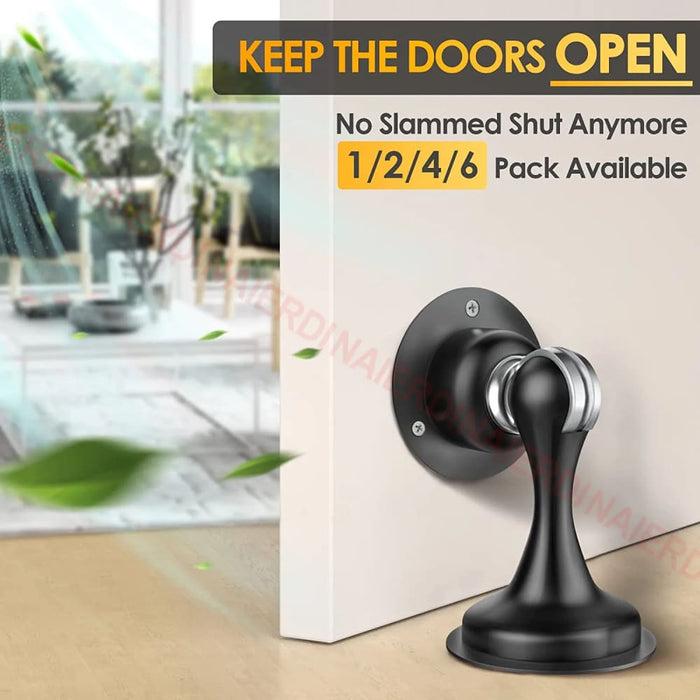 Stainless Steel Magnetic Door Stopper Set For Wall