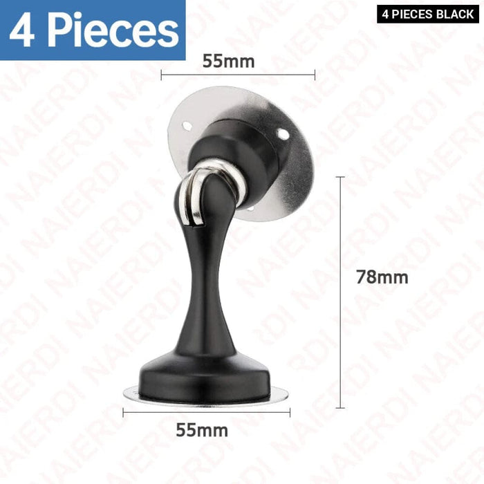 Stainless Steel Magnetic Door Stopper Set For Wall