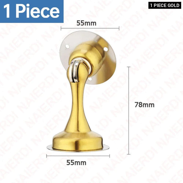 Stainless Steel Magnetic Door Stopper Set For Wall
