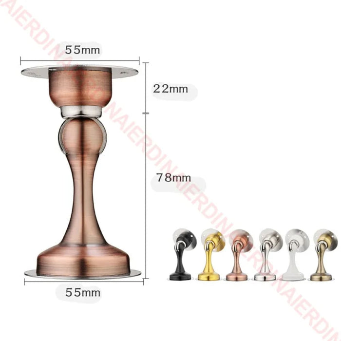 Stainless Steel Magnetic Door Stopper Set For Wall