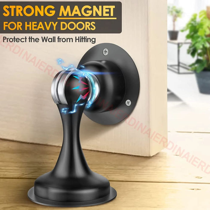 Stainless Steel Magnetic Door Stopper Set For Wall