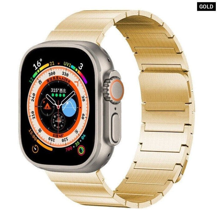 Stainless Steel Magnetic Loop Bracelet Band For Apple Watch
