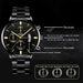 Stainless Steel Mens Luxury Watch with Calendar Business