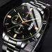 Stainless Steel Mens Luxury Watch with Calendar Business