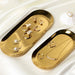 Stainless Steel Oval Tray for Jewellery Storage and Desktop