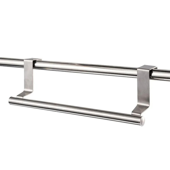 Stainless Steel Over Door Towel Rack Bathroom Kitchen