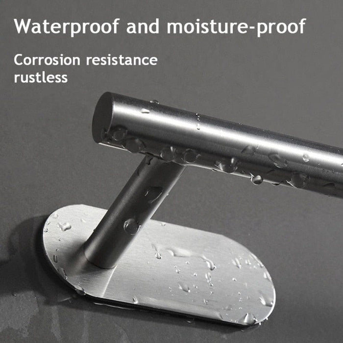 1pc Stainless Steel Paper Towel Holder no Punch Wall Mount