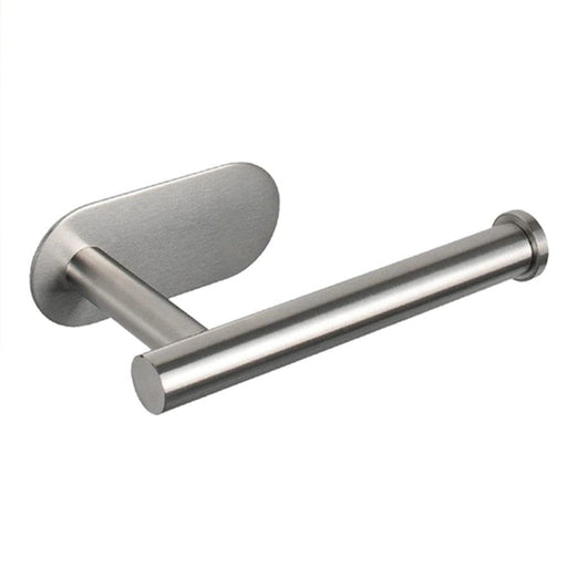 1pc Stainless Steel Paper Towel Holder No Punch Wall Mount
