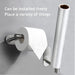1pc Stainless Steel Paper Towel Holder no Punch Wall Mount