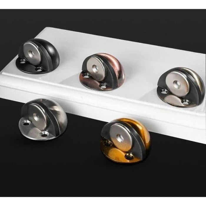 Stainless Steel Rubber Magnetic Door Stopper Non Punching