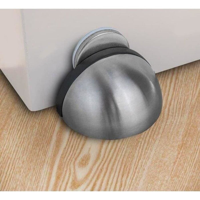 Stainless Steel Rubber Magnetic Door Stopper Non Punching
