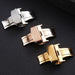 Stainless Steel Solid Double Push Button Butterfly Clasp