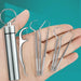 Stainless Steel Toothpick Set Portable Dental Cleaning Tool