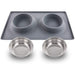 Stainless Steel Non - toxic Pet Water Food Double Bowl