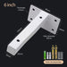 Stainless Steel Triangle Wall Shelf Bracket Heavy Support