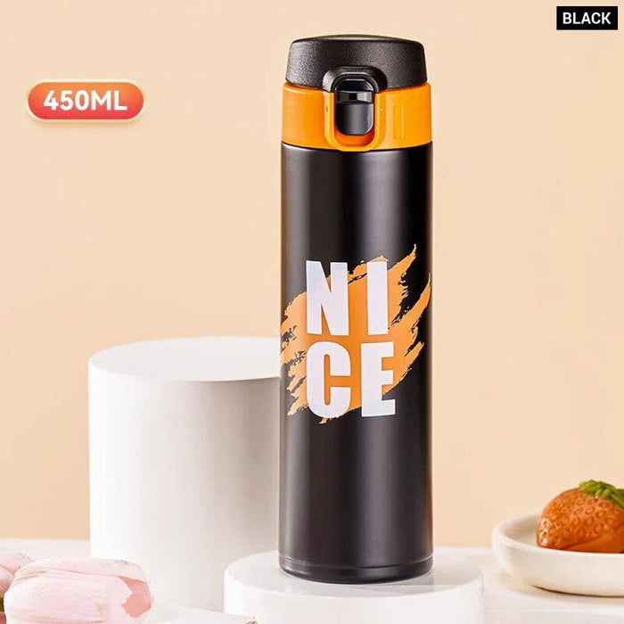 Stainless Steel Vacuum Flask with Straw