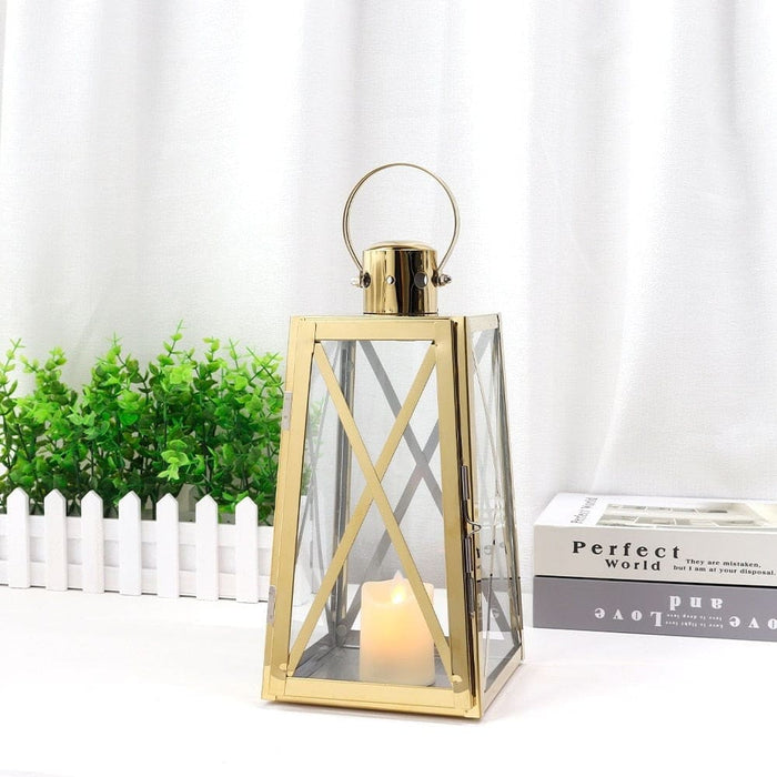 Stainless Steel Vintage Candle Holder Lantern For Home