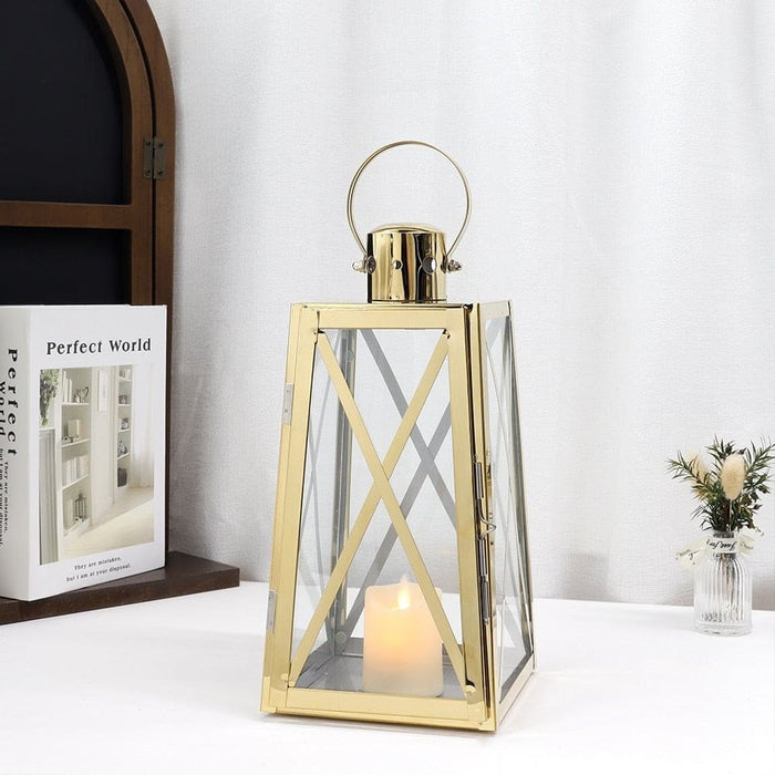Stainless Steel Vintage Candle Holder Lantern For Home