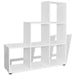 Staircase Bookcase Display Shelf 107 Cm White Xaxppx