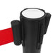Stanchions with Belts 4 Pcs Airport Barrier Iron Black