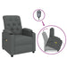 Stand Up Massage Chair Dark Grey Fabric Tbkaxlk