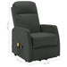 Stand - up Massage Recliner Anthracite Faux Leather Txotil