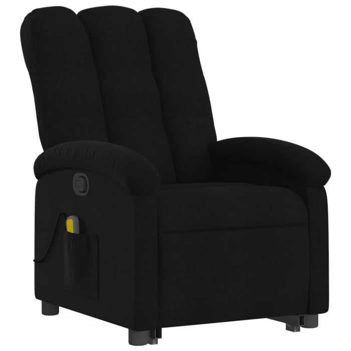 Stand Up Massage Recliner Chair Black Fabric Txbpabx