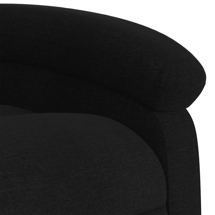 Stand Up Massage Recliner Chair Black Fabric Txbpabx