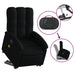 Stand Up Massage Recliner Chair Black Fabric Txbpabx