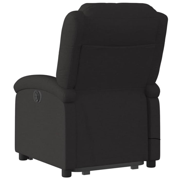 Stand Up Massage Recliner Chair Black Fabric Txbpata
