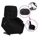 Stand Up Massage Recliner Chair Black Fabric Txbpltb