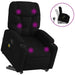 Stand Up Massage Recliner Chair Black Fabric Txbpltb