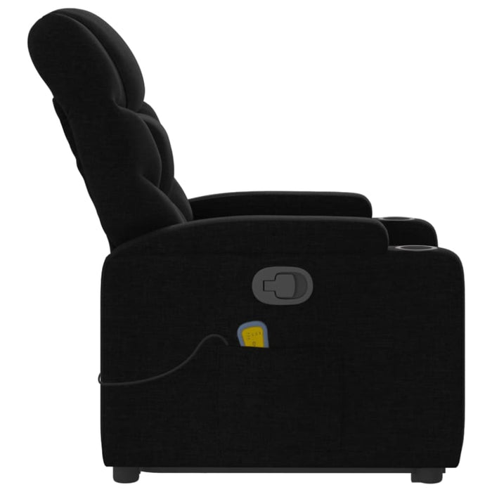 Stand Up Massage Recliner Chair Black Fabric Txbpltb