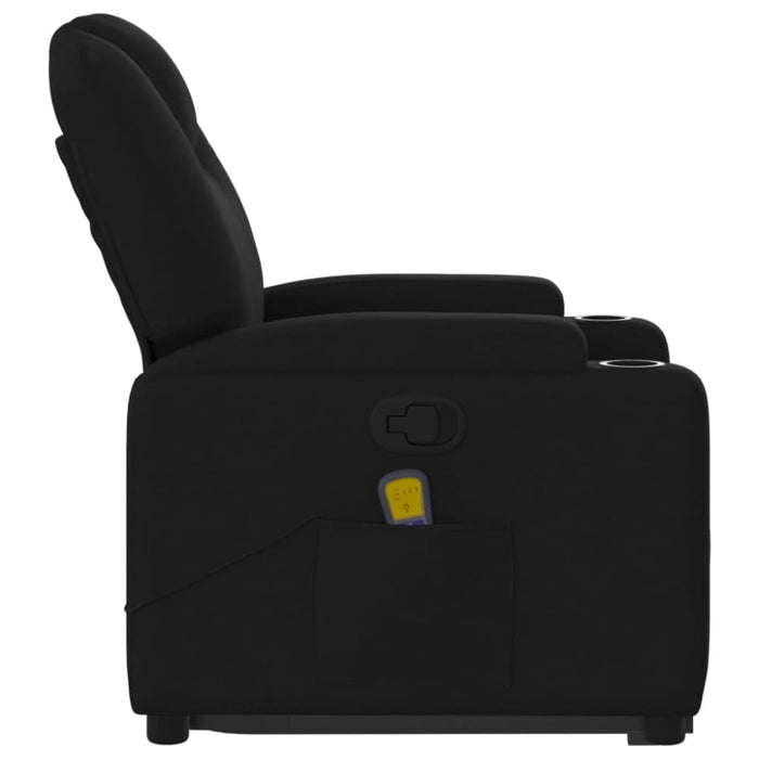 Stand Up Massage Recliner Chair Black Fabric Txbpptb