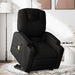 Stand Up Massage Recliner Chair Black Fabric Txbpptb