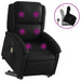 Stand Up Massage Recliner Chair Black Faux Leather Txbpapk