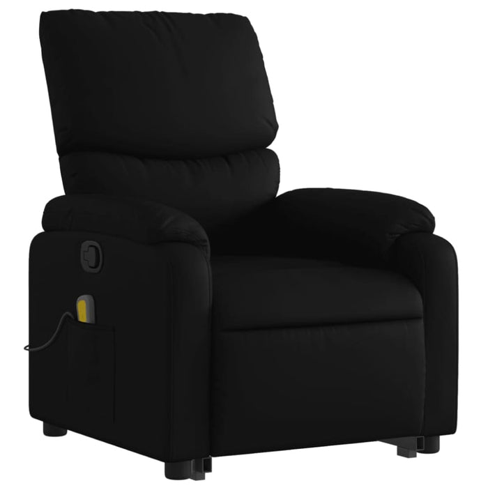 Stand Up Massage Recliner Chair Black Faux Leather Txbpiol