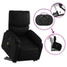 Stand Up Massage Recliner Chair Black Faux Leather Txbpiol