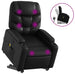 Stand Up Massage Recliner Chair Black Faux Leather Txbplpp