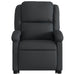 Stand Up Massage Recliner Chair Black Real Leather Txbpant