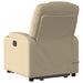 Stand Up Massage Recliner Chair Cream Fabric Txbppto