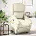 Stand Up Massage Recliner Chair Cream Faux Leather Txbpalb
