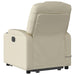 Stand Up Massage Recliner Chair Cream Faux Leather Txbpppl